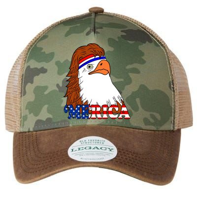 Merica Bald Eagle Retro USA Flag Legacy Tie Dye Trucker Hat