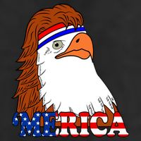 Merica Bald Eagle Retro USA Flag Adult Drive Performance Visor