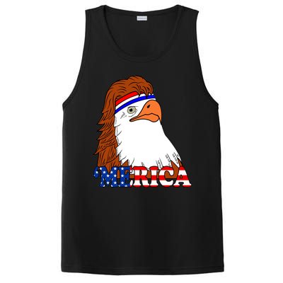 Merica Bald Eagle Retro USA Flag PosiCharge Competitor Tank