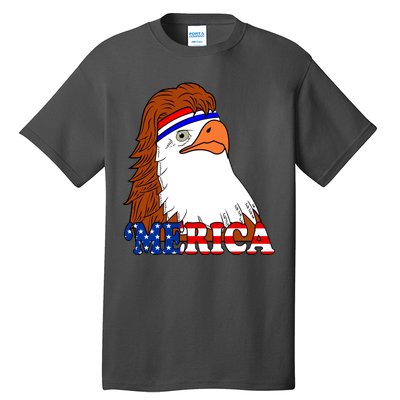 Merica Bald Eagle Retro USA Flag Tall T-Shirt