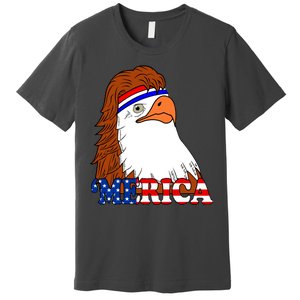 Merica Bald Eagle Retro USA Flag Premium T-Shirt