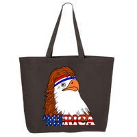 Merica Bald Eagle Retro USA Flag 25L Jumbo Tote