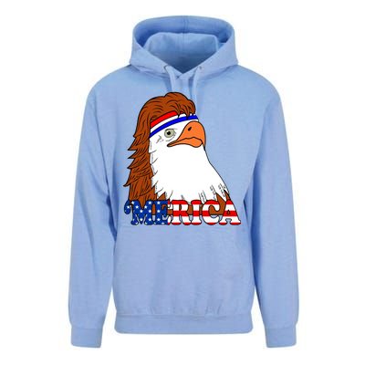 Merica Bald Eagle Retro USA Flag Unisex Surf Hoodie