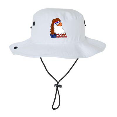 Merica Bald Eagle Retro USA Flag Legacy Cool Fit Booney Bucket Hat