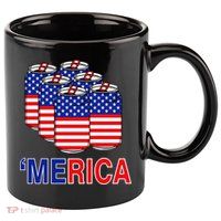 Merica Beer Pack 11oz C Handle Ceramic Mug