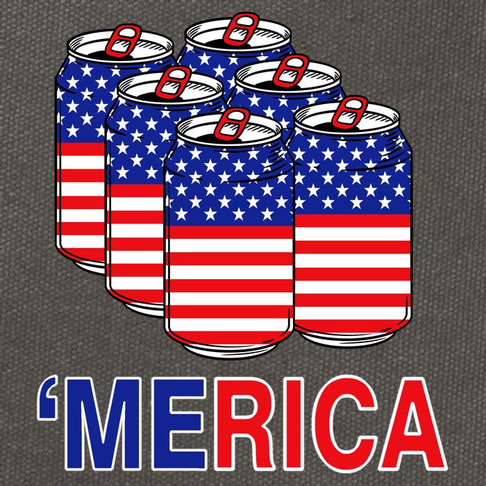 Merica Beer Pack Cotton Canvas Backpack
