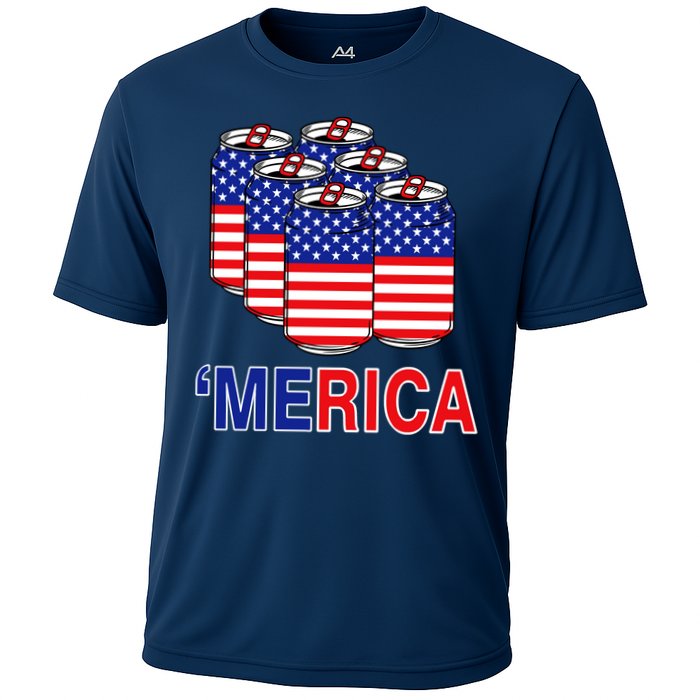 Merica Beer Pack Cooling Performance Crew T-Shirt
