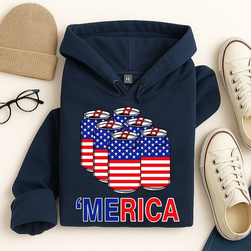 Merica Beer Pack Hoodie