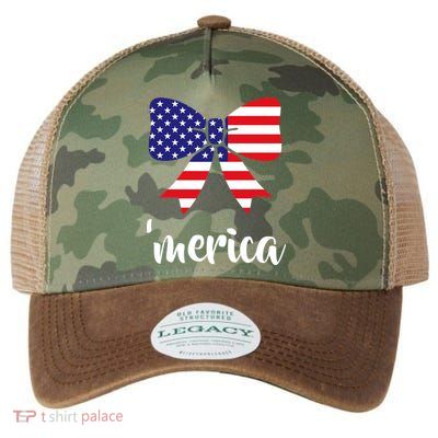 Merica Bow Tie USA Flag Legacy Tie Dye Trucker Hat