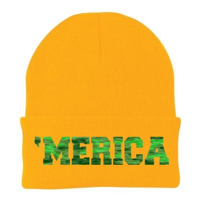 Merica Camo Logo Knit Cap Winter Beanie