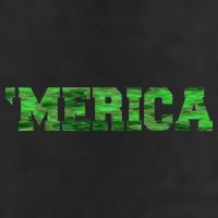 Merica Camo Logo 7 Panel Mesh Trucker Snapback Hat
