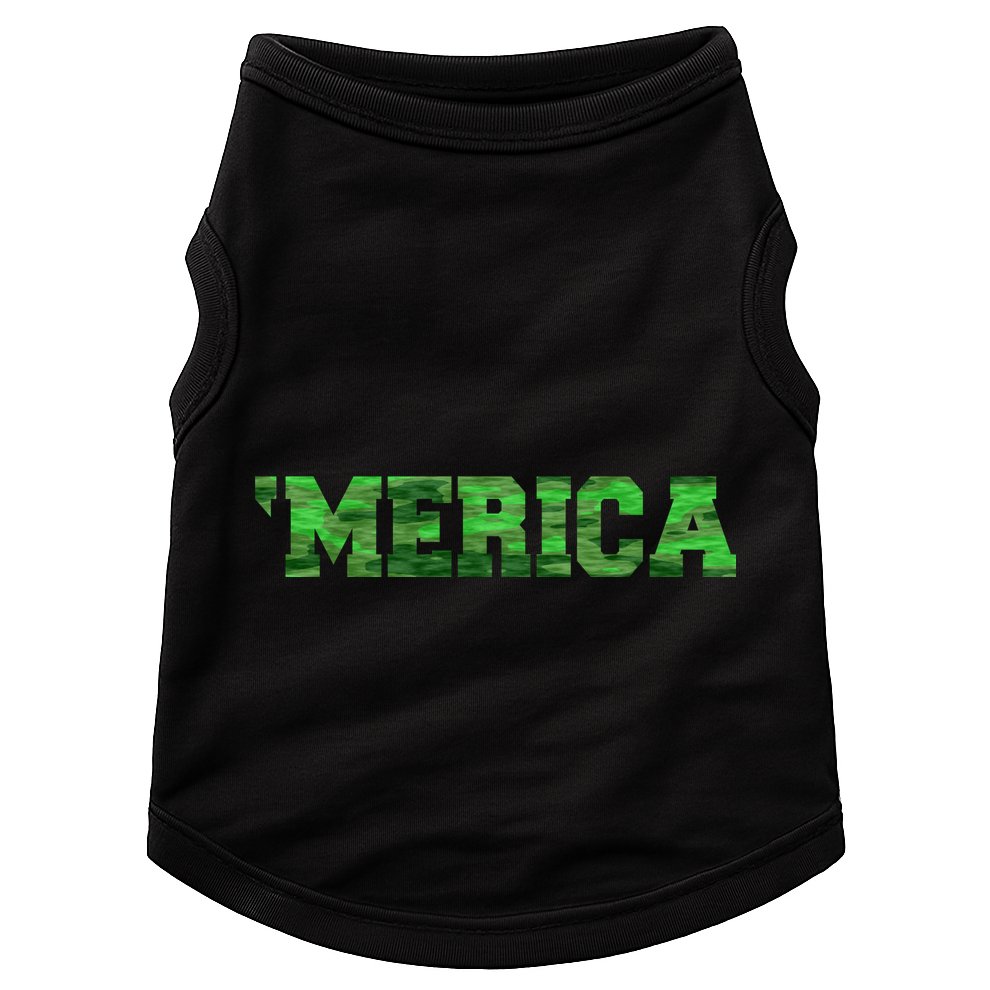 Merica Camo Logo Doggie Tank