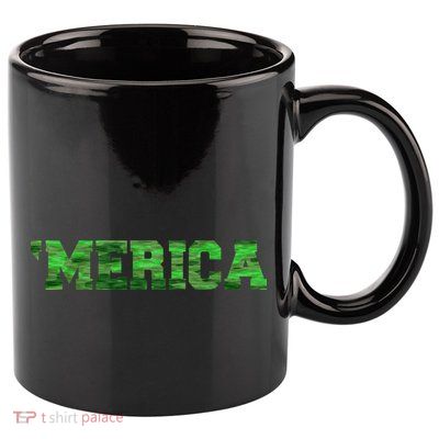 Merica Camo Logo 11oz C Handle Ceramic Mug