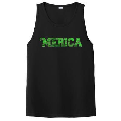 Merica Camo Logo PosiCharge Competitor Tank