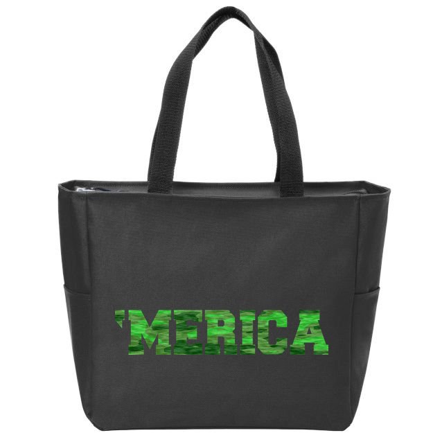 Merica Camo Logo Zip Tote Bag