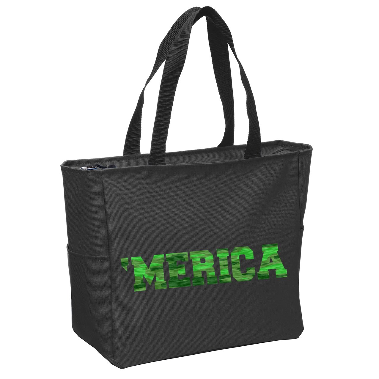 Merica Camo Logo Zip Tote Bag