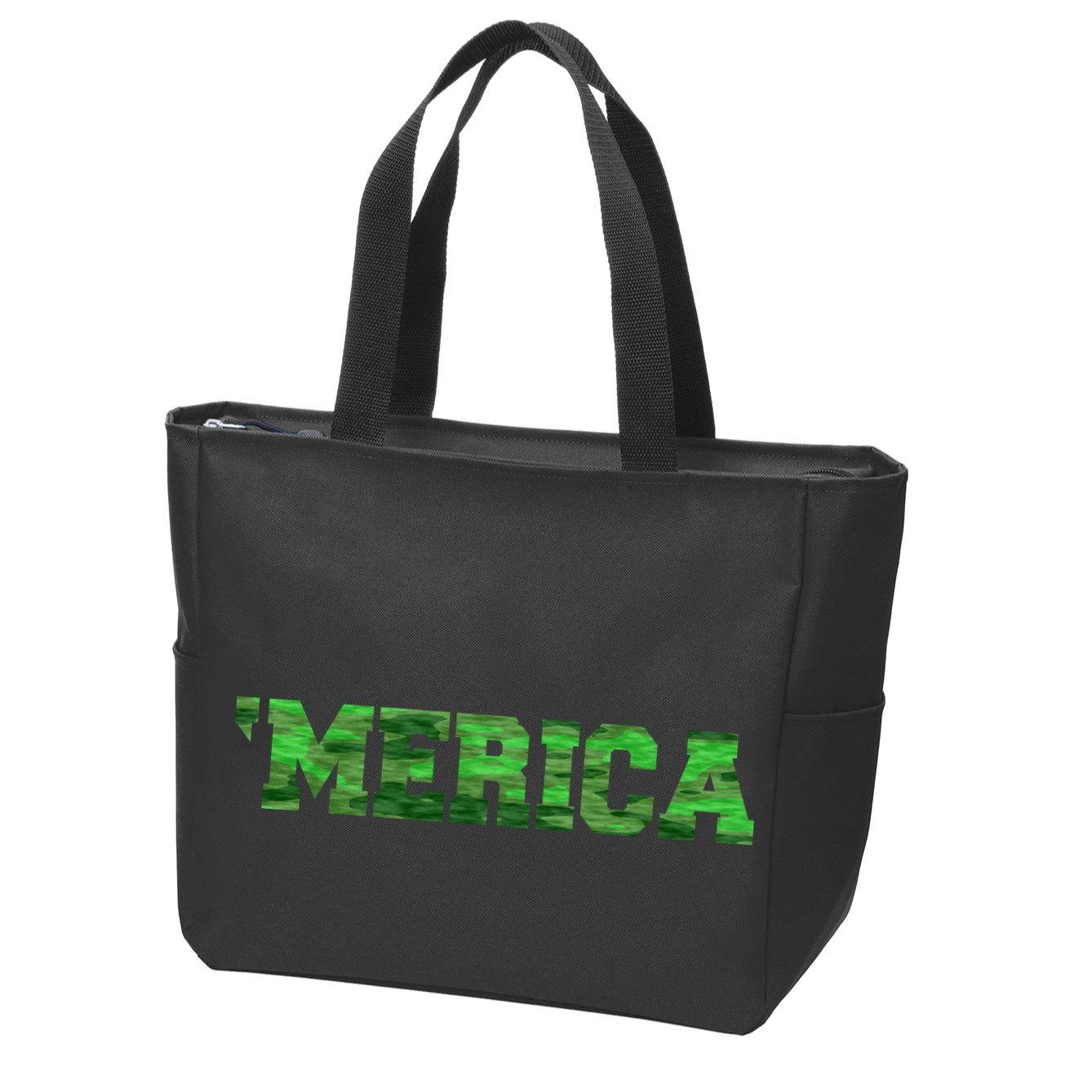 Merica Camo Logo Zip Tote Bag