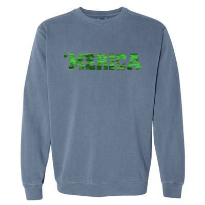 Merica Camo Logo Garment-Dyed Sweatshirt