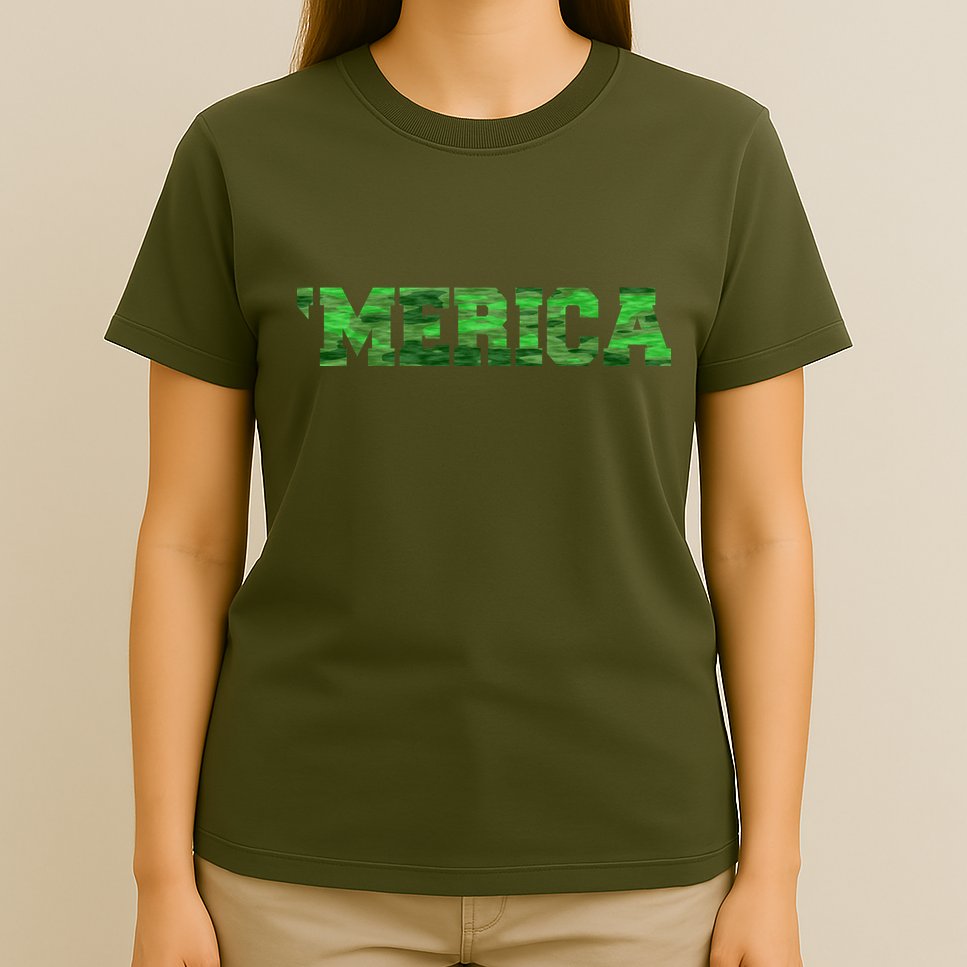 Merica Camo Logo T-Shirt