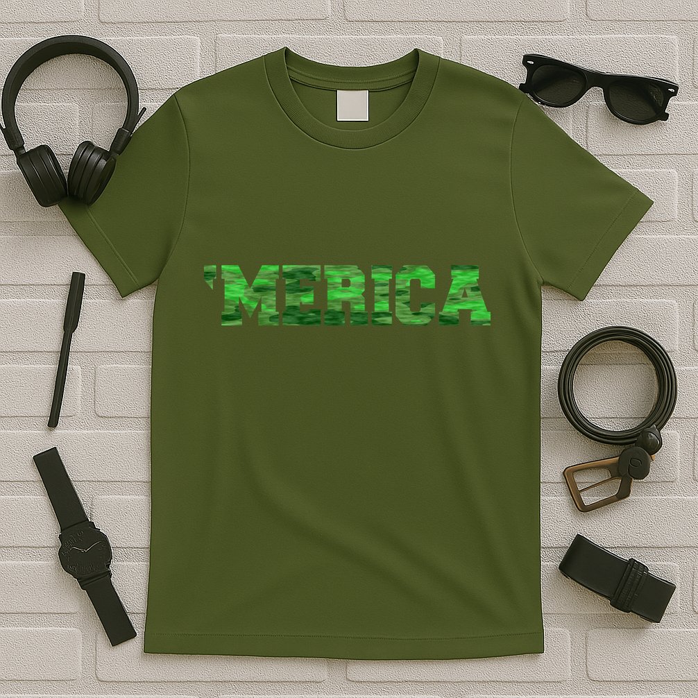 Merica Camo Logo T-Shirt