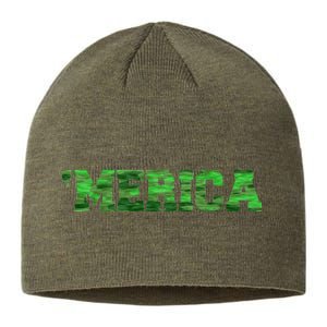 Merica Camo Logo Sustainable Beanie