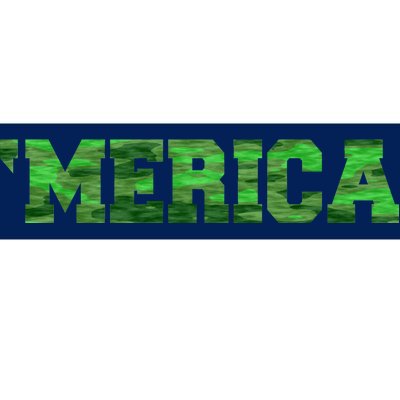 Merica Camo Logo Bumper Sticker