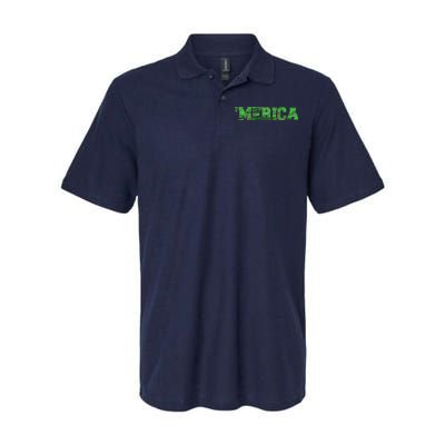 Merica Camo Logo Softstyle Adult Sport Polo