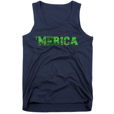 Merica Camo Logo Tank Top