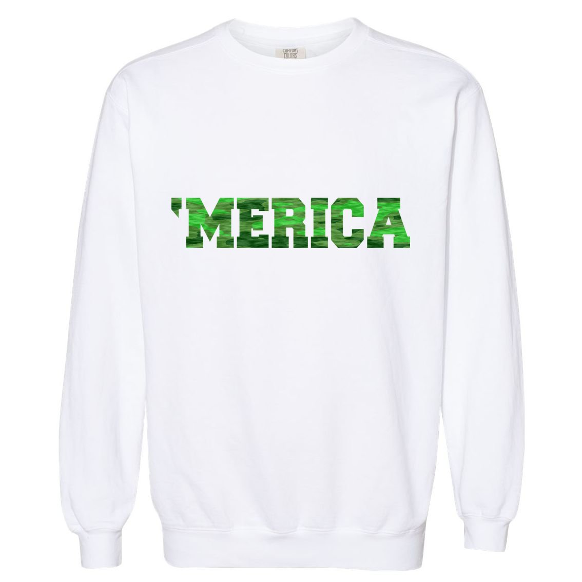 Merica Camo Logo Garment-Dyed Sweatshirt