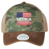 Merica Distressed Flag Legacy Tie Dye Trucker Hat