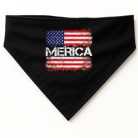 Merica Distressed Flag USA-Made Doggie Bandana