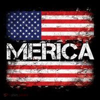 Merica Distressed Flag Flexfit Unipanel Trucker Cap