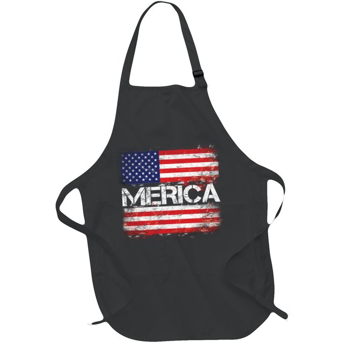 Merica Distressed Flag Apron