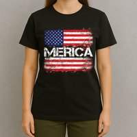 Merica Distressed Flag T-Shirt