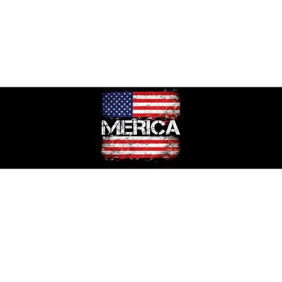 Merica Distressed Flag Bumper Sticker