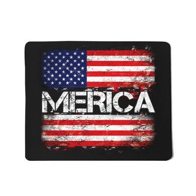 Merica Distressed Flag Mousepad