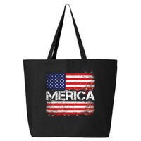 Merica Distressed Flag 25L Jumbo Tote