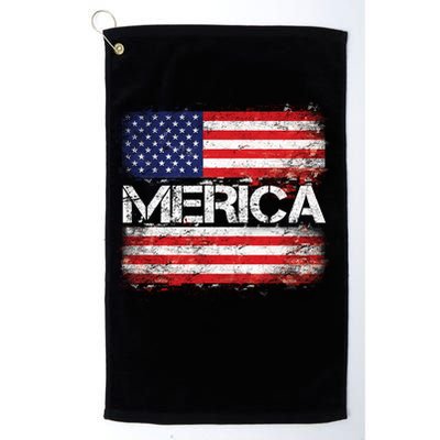 Merica Distressed Flag Golf Towel