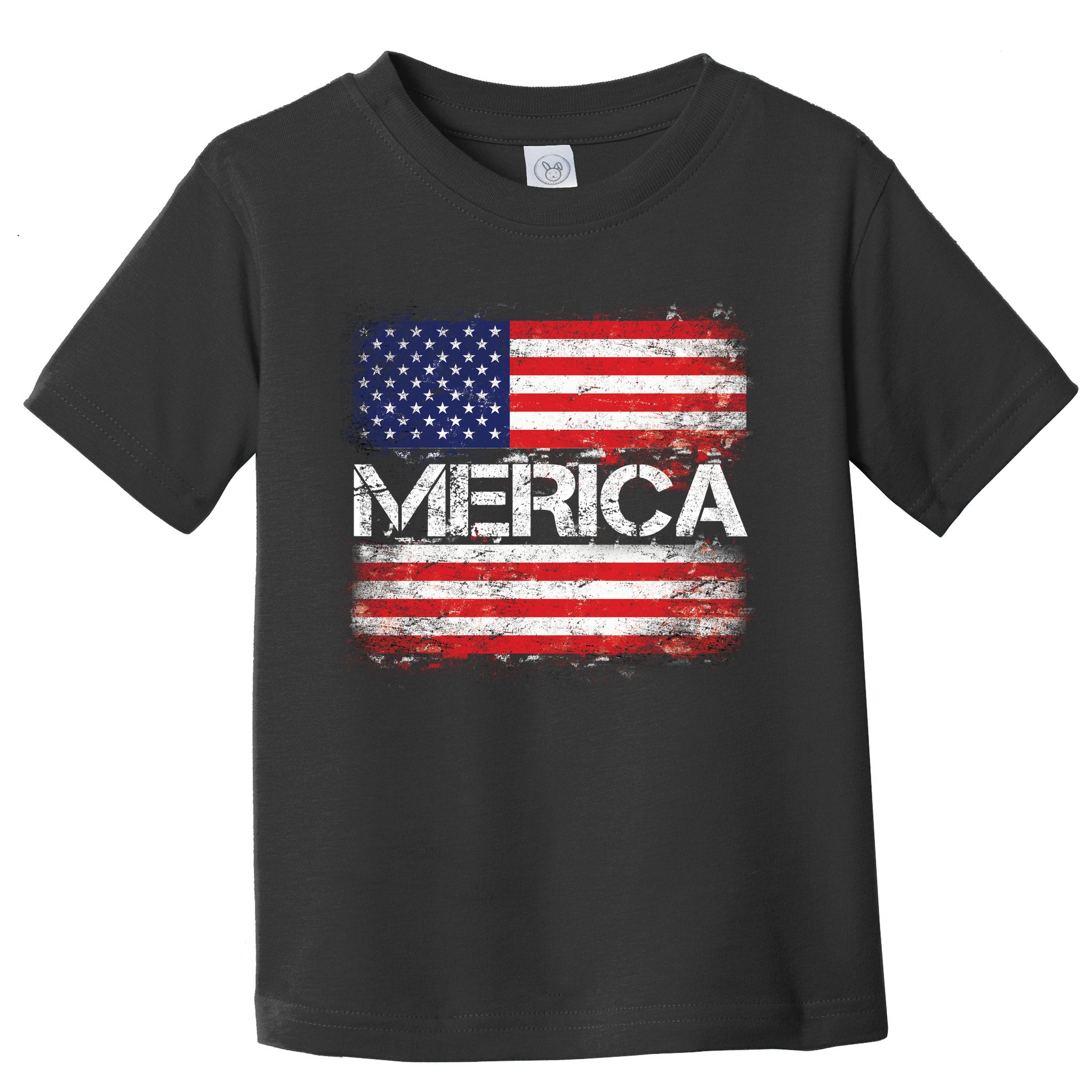 Merica Distressed Flag Toddler T-Shirt