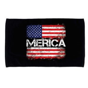 Merica Distressed Flag Microfiber Hand Towel