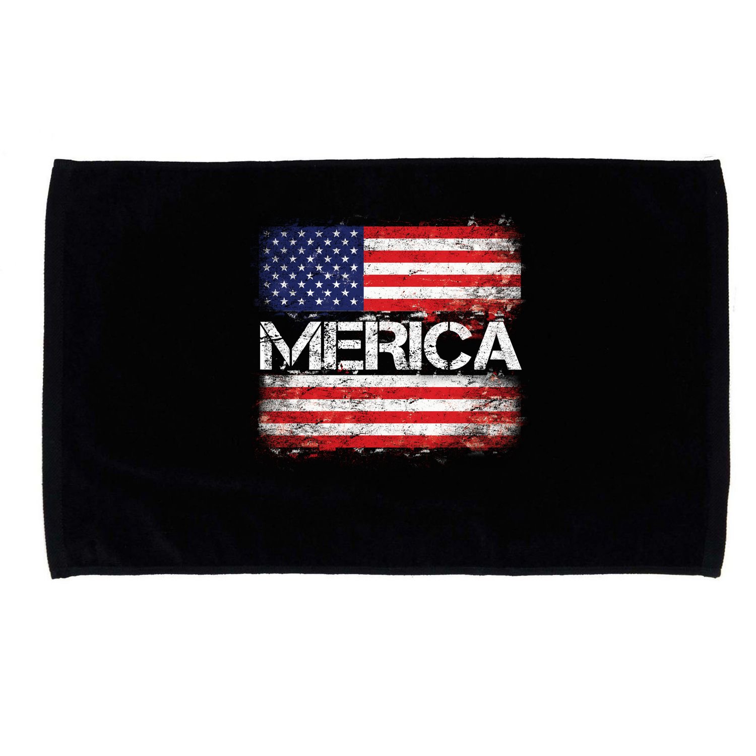 Merica Distressed Flag Microfiber Hand Towel