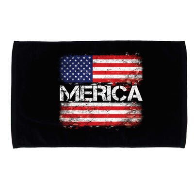 Merica Distressed Flag Microfiber Hand Towel