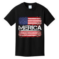 Merica Distressed Flag Kids T-Shirt