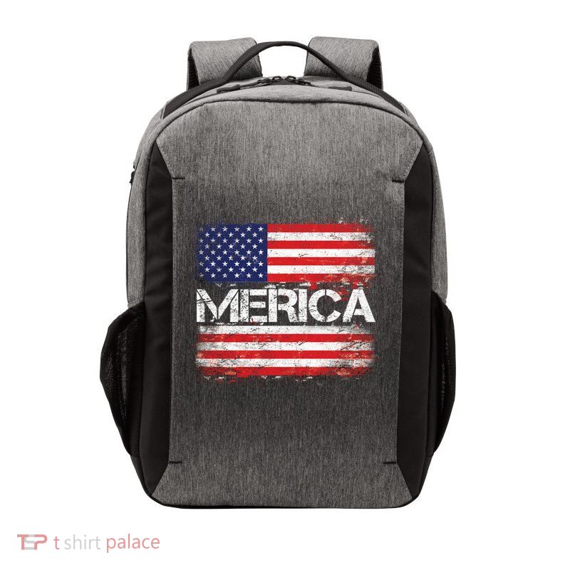 Merica Distressed Flag Vector Backpack