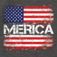 Merica Distressed Flag Vector Backpack