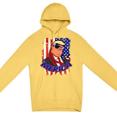 Merica Donald Trump Premium Pullover Hoodie