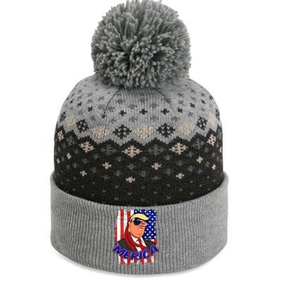 Merica Donald Trump The Baniff Cuffed Pom Beanie