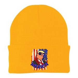 Merica Donald Trump Knit Cap Winter Beanie