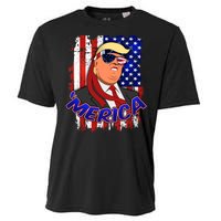 Merica Donald Trump Cooling Performance Crew T-Shirt