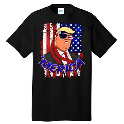 Merica Donald Trump Tall T-Shirt